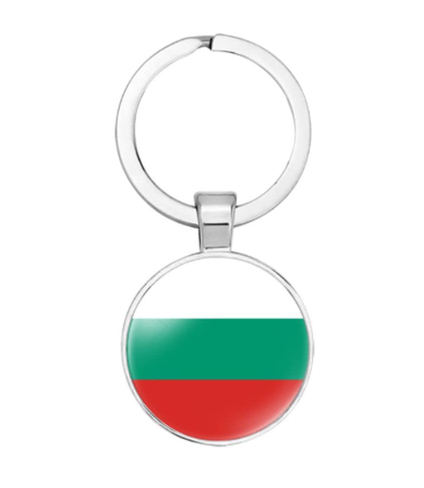 Nigeria Flag Keychain - Stainless Steel & Glass Keyring Gift For Men & Women - View #12