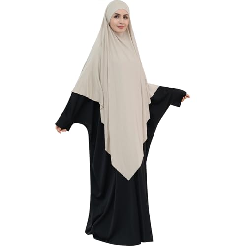 khalat Muslim Stretch Hijab Solid Color Full Cover Hijab for Women V-shaped Fashion Daily Prayer Hijab2