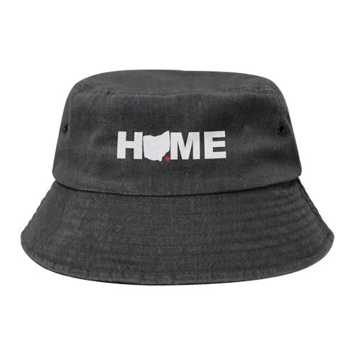 Home of Ohio State Vintage Bucket Hats, Sun hat with Western Style