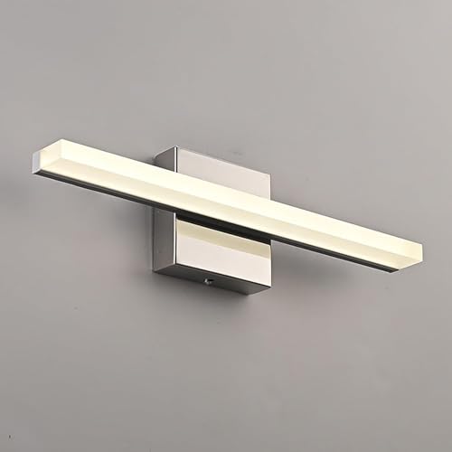 Aplique de espejo LED moderno ideal para maquillarse con luz neutra en el baño