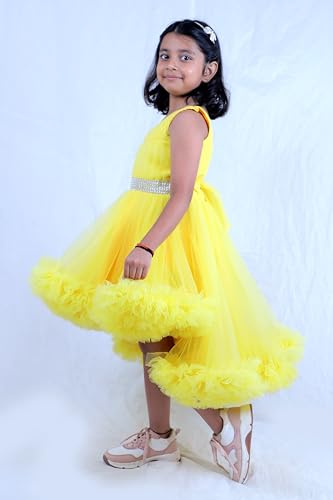 Image of TILISM Yellow One Shoulder Frock