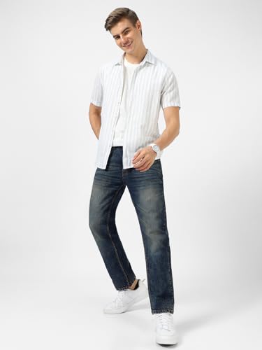 Image of Urbano Fashion Men's Regular Fit Washed Jeans Stretchable