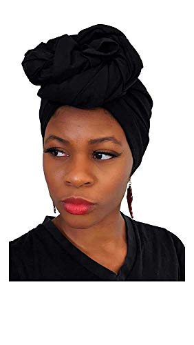Dupsie's Black Cotton African Head Wrap2