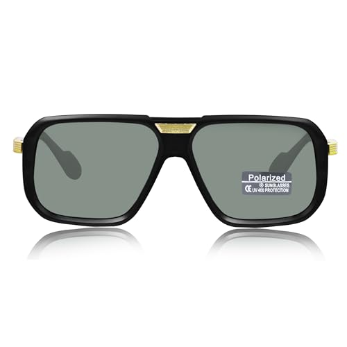 Image of Dervin UV Protected Polarized Square Sunglasses for Men and Women