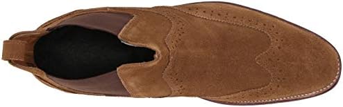 Stacy Adams Men's M2 Wingtip Suede Chelsea Boot, Tan, 7.5 D US | Image 4