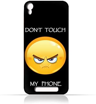 AMC Design Lava Iris 820 TPU Silicone Case With Dont Touch My Phone 1 Design - Multi Color