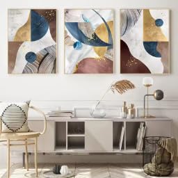 Peinture artistique abstraite pour transformer un mur vide en décor moderne