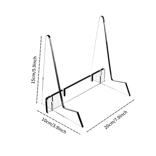 Soporte acrílico para libros transparente de mesa para tabletas y partituras 3