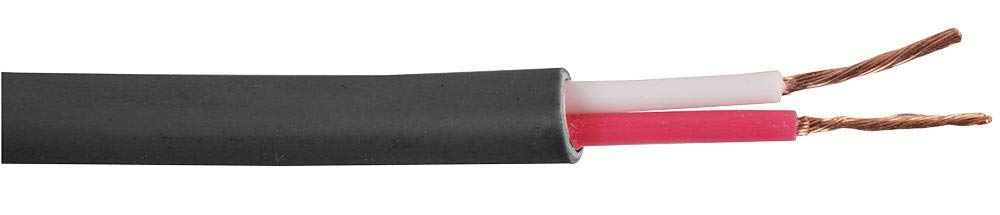 Cable de audio sin blindaje de 2 hilos Pro Power negro de 1,50 mm y 100 m 2