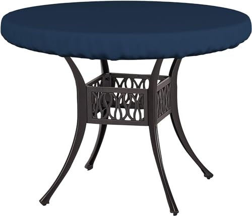 Covers & All Round Table Top Cover, 12 Oz Waterproof UV & Weather Resistant Patio Table Cover, Outdoor Table Cover for Patio Outdoor Furniture & Coffee Table (30" Dia x 4" H Inches, Blue)