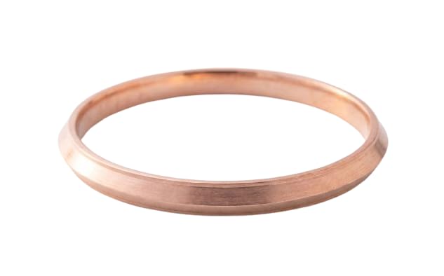 Image of Kashi Pure Copper 2.5 inch Ka Conicalhealth benificial bangle Just like a Punjabi Kada jewellery for Men and Women Copper Kada Bangle - Sehat aur Shakti ka Paramparik Rahasya (Free Size:) [PACK OF 1 PCS]
