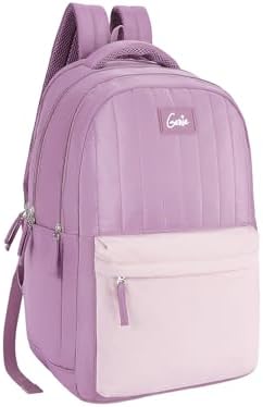 Genie Quillet School Backpack For Girls |19 Inch-36 Litres With Laptop Sleeve, Rain cover, Three Compartments, |Best for Books, Water Bottles, Stationery, Laptop, Lunch Box & Essentials - Wine Red