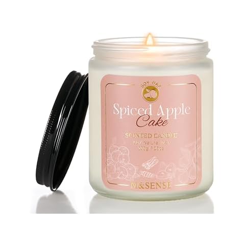M&SENSE Spiced Apple Scented Candle 7oz Cover