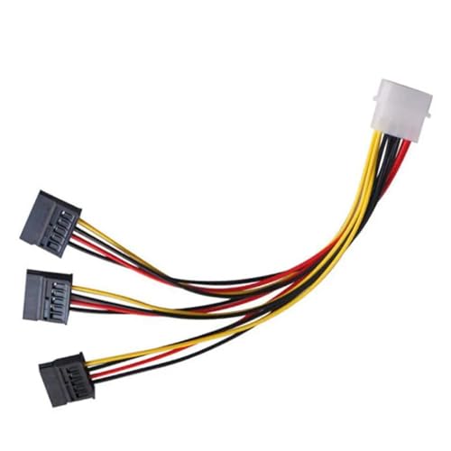 Cable adaptador SATA IDE 4Pin macho a 3 SATA hembra 20cm miniatura 4