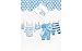 Unique 64448 party favor, 12.5" x 10.5", Blue