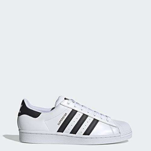 adidas Superstar, Tenis Hombre, Blanco/Negro/Blanco, 48 EU