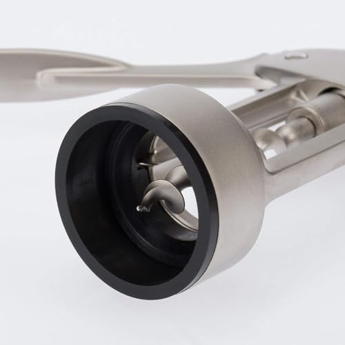 Foto von Westmark Hebelkorkenzieher mit Kapselheber, Stahl/Zink-Druckguss, Fino, Edelmattiert, 61605580, 20.3 x 7.5 x 4.0999999999999996 cm