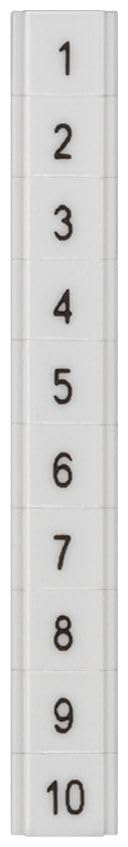 Plaquita Siemens Sirius 81-90 de 52mm con inscripción vertical para etiquetado plano de cuadros
