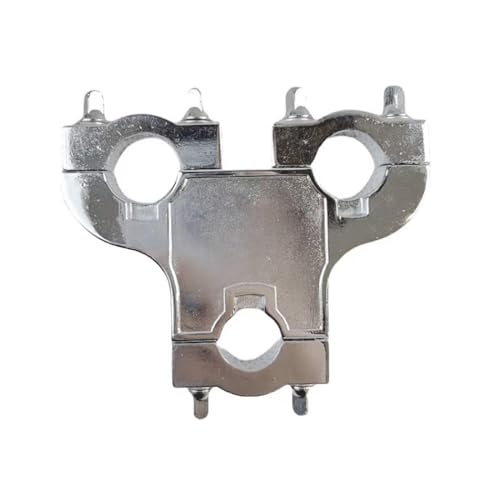 QIEIEI Drum Expansion Clip Drum Set Pipe Clamp Drum Accessory Drum Clamp Connector Three Hole Drum Seats Connector Metal Clamp