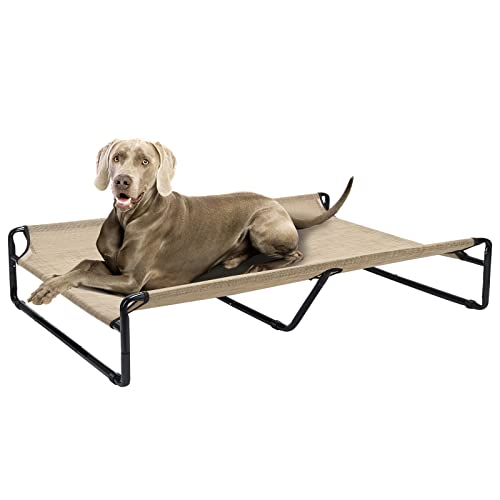 ALEjon Cama elevada para Perros Original Cooling, Cuna elevada para Perros Grandes, Cama portátil para Mascotas con Malla Transpirable Lavable, pies Antideslizantes para Interiores y Exteriores, XXL,