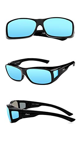 DUCO Unisex Wraparound Fitover Glasses Polarized Wear Over Sunglasses 8953