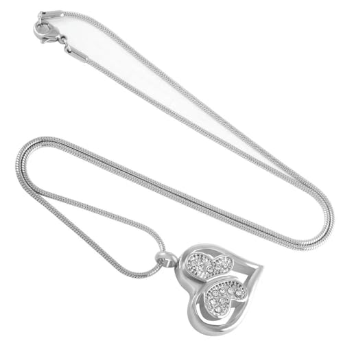 Urne funéraire transparente pour cendres d'animal avec pendentif papillon - 5