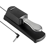 Waptrax Sustain Pedal Universal with Polarity Switch for Keyboards, Digital Piano, MIDI and Synthesizer