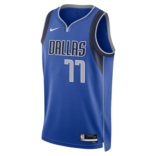 Luka Doncic Dallas Mavericks NBA Nike Kids Youth 8-20 Blue Icon Edition Swingman Jersey - Image 3