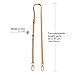 KIYOMIL Genuine Vachetta Leather Shoulder Bag Strap Crossbody Replacement Adjustable for Speedy Handbag or Purse(Deep Beeswax-Width:0.43in&Adjustable Length:39.4-47.2in)