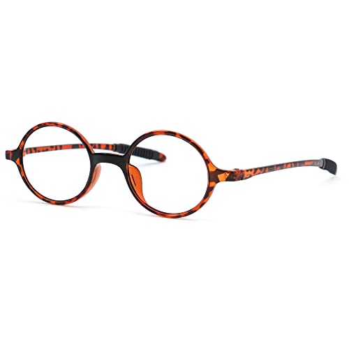 Image of Zeelool Vintage Round Reading Glasses for Women Men,Circle Glasses Frame Eyeglasses ZJCT950943 Black