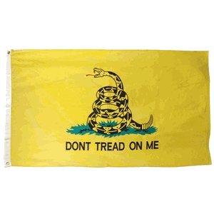 3dRose Gartenflagge „Don't Tread On Me“ – 30,5 X 45,7 Cm, Polyester, Einseitiger Druck