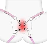Labia Dilator BDSM Pussy Clamps Nipple Clamps Clitoral Clamps with Adjustable Leather Straps Rubber Heads, Fetish Bondage Vaginal Stimulators Role Play Adult Kinky Women's Sex Toys