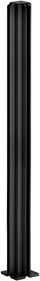 CRL D990BL24CR Matte Black 24" Corner Design Series Partition Post