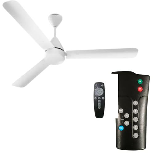 Image of Remote Control Compatible for Crompton ENERGION CROMAIR BLDC Ceiling Fan - Please Match The Image with Your Old Remote Before Placing The Order (Black) (Crompton Fan)