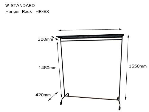 Amazon｜W STANDARD インダストリアル アイアンハンガーラック