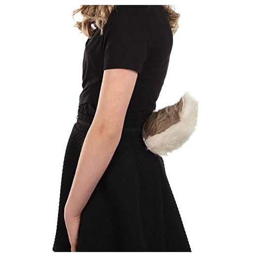 elope Goat Faun Satyr Costume Tail for Adults and Kids Standard Brown, White