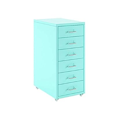 YXEDPBF White Steel 41 * 28 * 69Cm Lateral File Cabinet with Lock Office Storage Drawers for Filing,Green