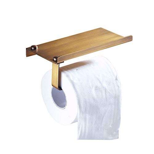 Lidylinashop devidoir Papier Toilette derouleur Papier WC Mural Toilettes Porte-Rouleau de Jeu Mur Porte Rouleau de Papier Toilette Toilettes-Porte-Rouleau Bronze Cover