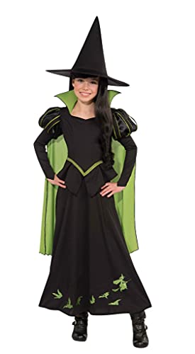 Rubies The Wizard of Oz: Wicked Witch of the West Costume for Kids, Girl's Small