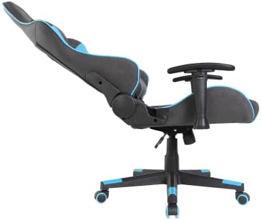 Oversteel ULTIMET - Professional Gaming Chair, Breathable Fabric, 2D Armrests, Height Adjustable, 180° Reclining Backrest, Class 3 Gas Spring, Up to 120Kg, Black and Blue, Colour Black and Blue
