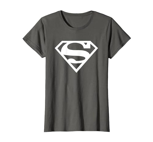 Superman Logo T-Shirt, Women, Asphalt Grey, XX-Large
