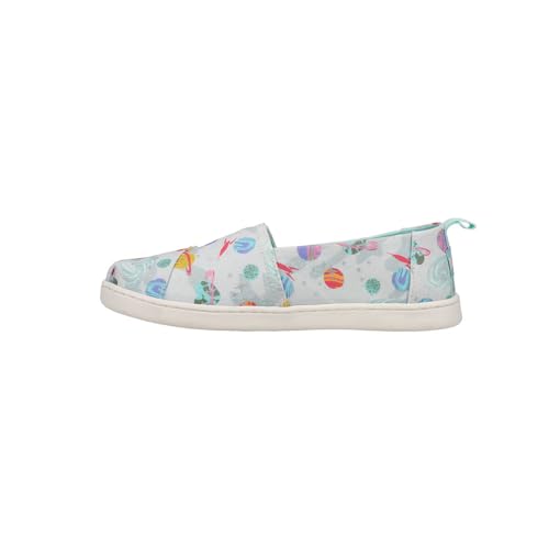 TOMS Kids Foil Cosmic Galaxy Print Alpargata (Little Kid/Big Kid) Cloudy Grey 12.5 Little Kid M4