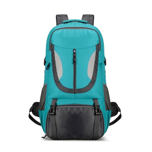 Mochila impermeable para hombre y mujer, 60 L, para senderismo, camping, gran capacidad, con múltiples componentes, verde