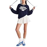 Aeropostale Women's Mid Rise Foldover Skort, Cream, Large