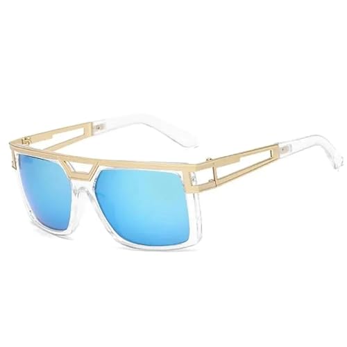 Lunettes de soleil double monture métal homme pour terrasses et conduite