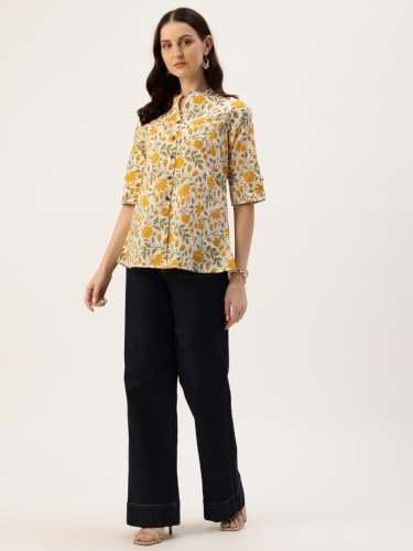 Image of Printed Mandarin Shirt - Casual & Chic (S-3XL)