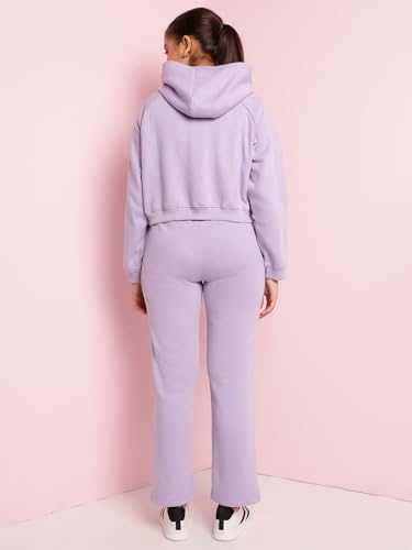 Image of Li'l Tomatoes Girls Fleece Tracksuit Set| Winter Hooded Full Zip Sweatshirt with Track Pants| Warm Casual Co-Ord Outfit for 9-16 Years