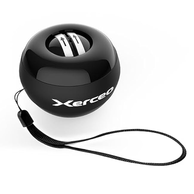 Auto-Start Power Gyro Ball, for Wrist & Forearm Training, Black