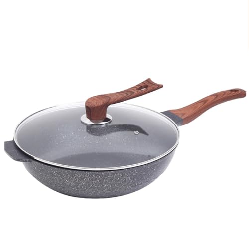 Wok para casa con base plana antiadherente 32 cm