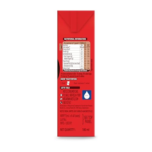 Image of Nescafe Ready To Drink, Coffee Flavoured Milk Tetrapack Intense Cafe, Cappucino - 180ml, (Tetra Pack)